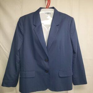 Suburban Petites Country Blue Vintage 1990s Blazer Jacket size 12